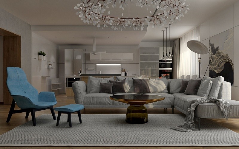 Дизайн-проект квартиры в современном стиле