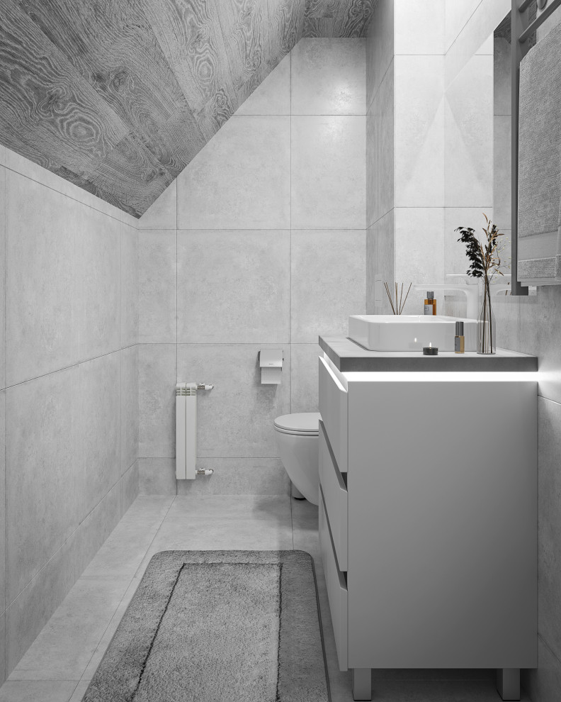 Дизайн интерьера мансардного этажа в частном доме.