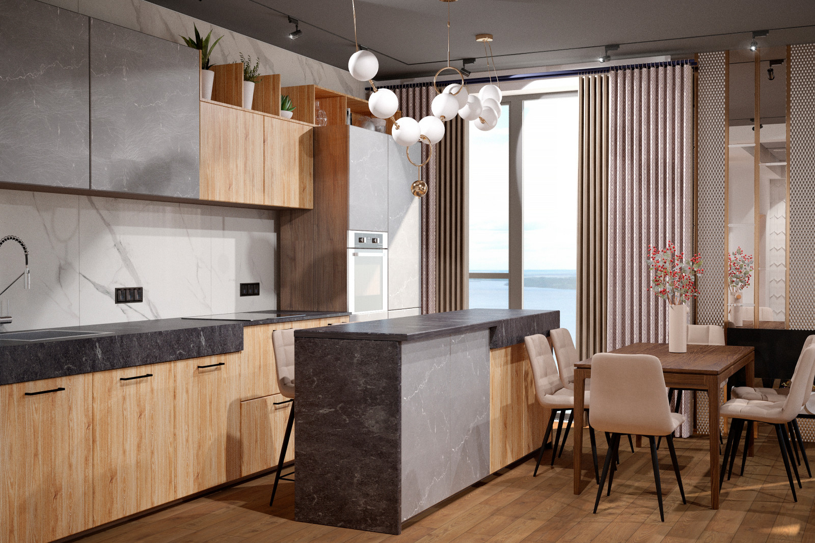 Квартира в стиле ар-нуво, ЖК "Кокос"