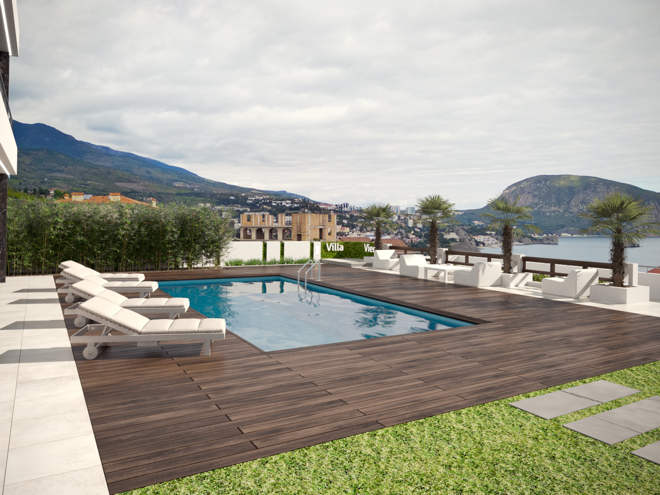 Проект благоустройства территории мини-отеля в Гурзуфе. Ландшафт