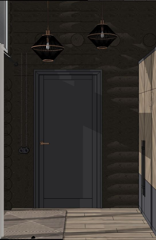 Визуализация частного дома из бруса в ДНТ "Лакипарк"