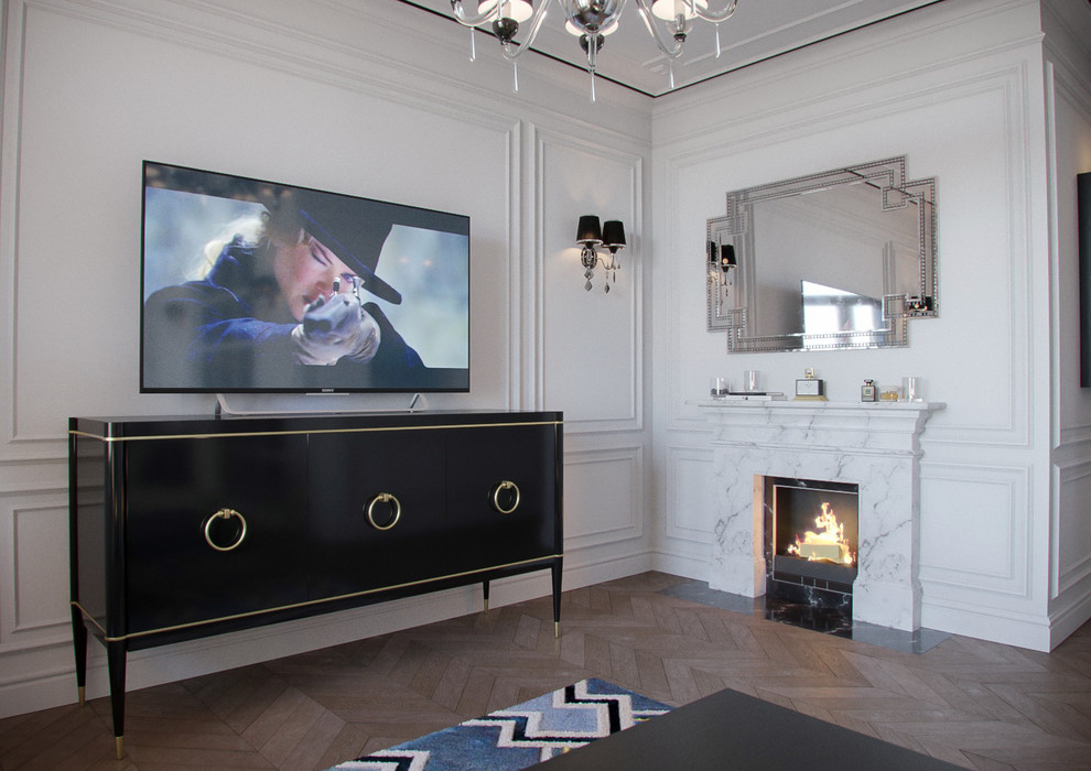 3х уровневая квартира в стиле современная классика