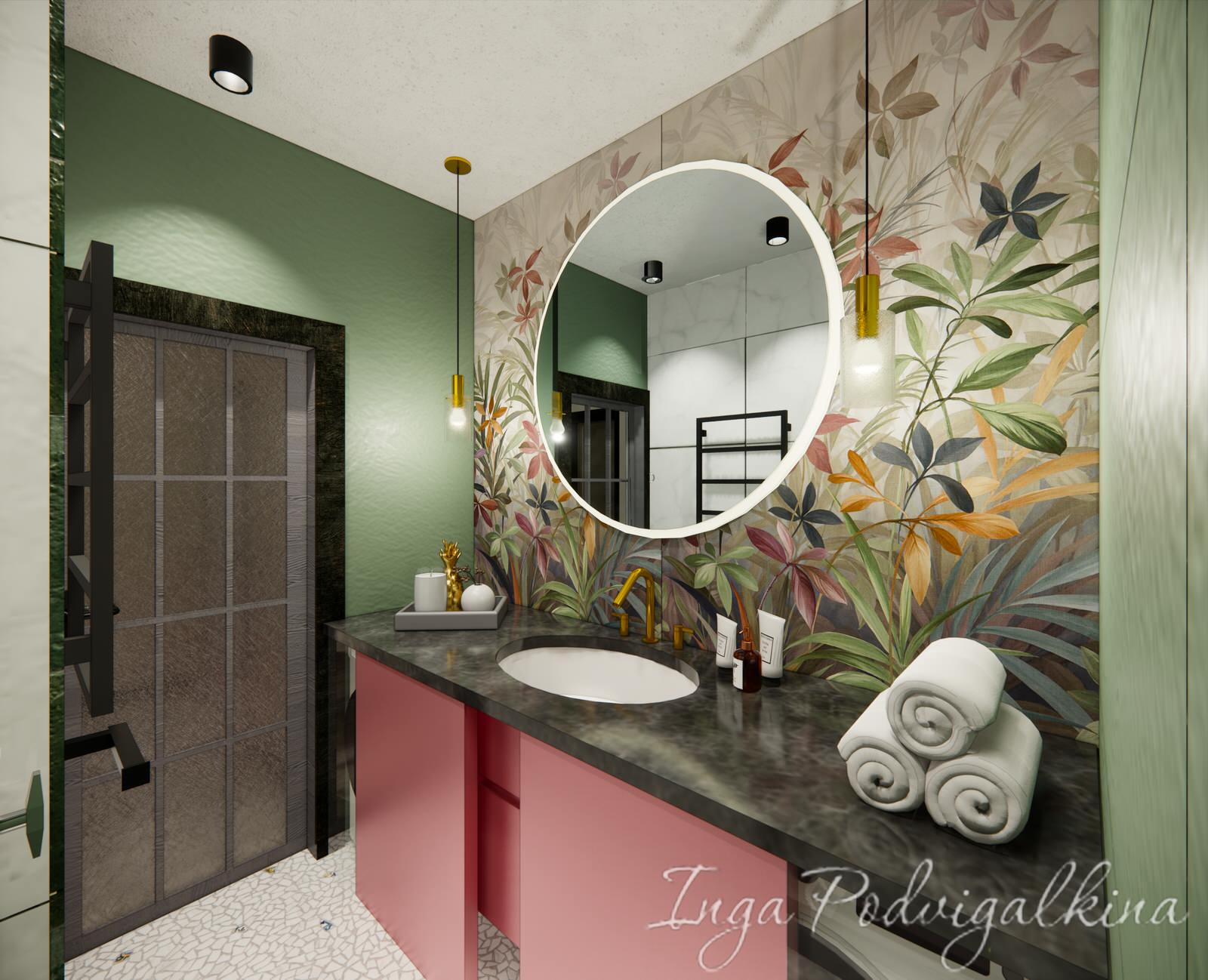 Студия в природных тонах