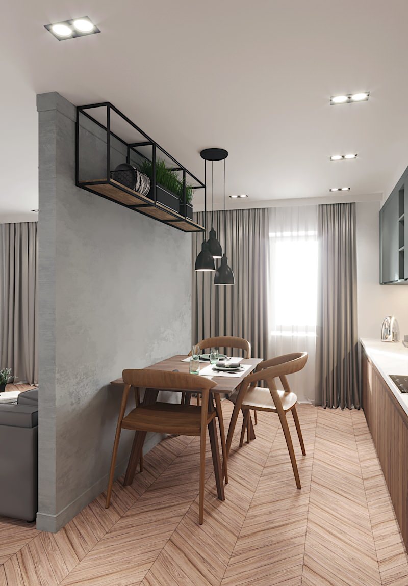 Дизайн интерьера кухни-гостиной в г.Казань