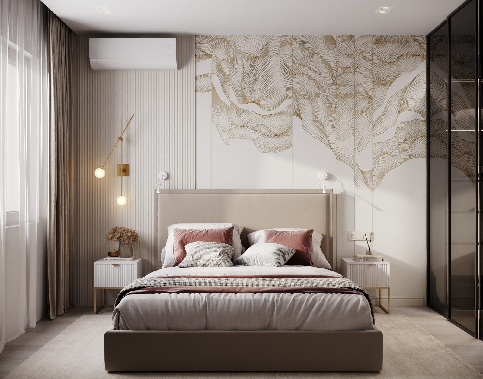 Нежный дизайн для молодой девушки