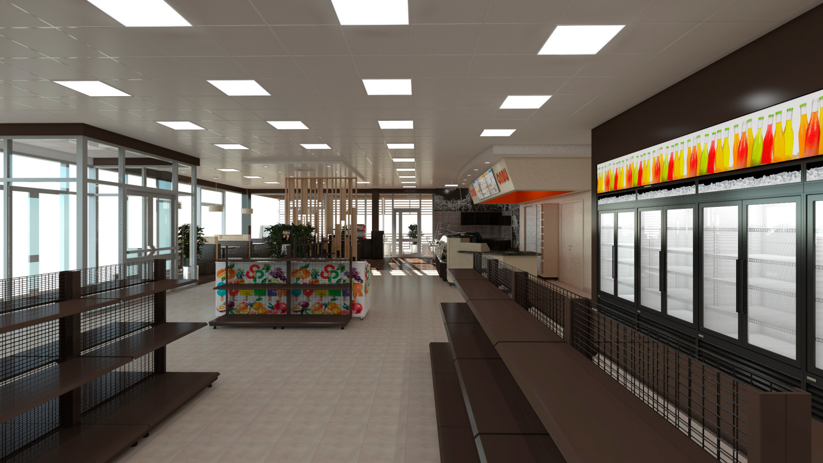 Проект интерьера АЗС