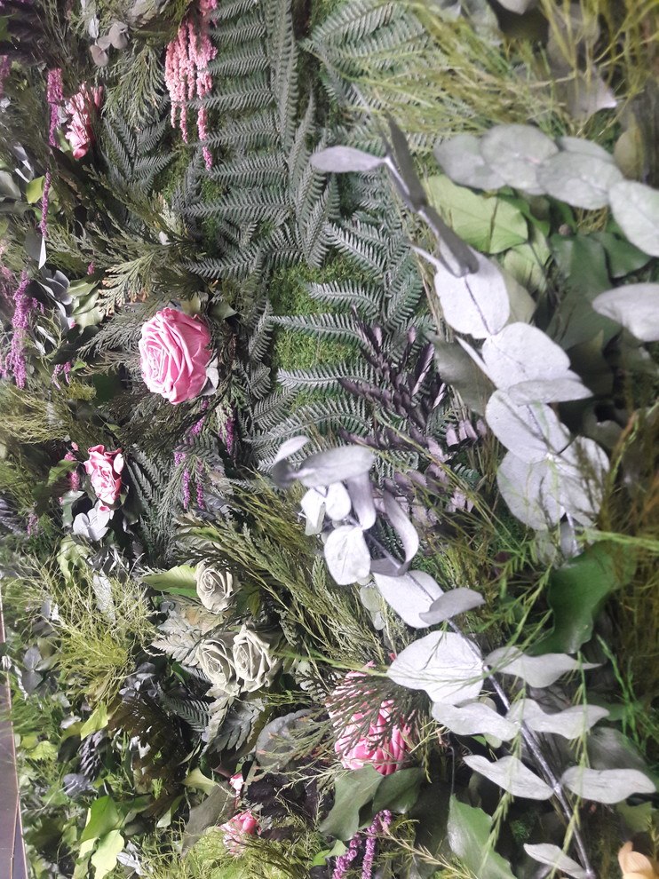 Панно из стабилизированного мха "Сиреневое настроение"