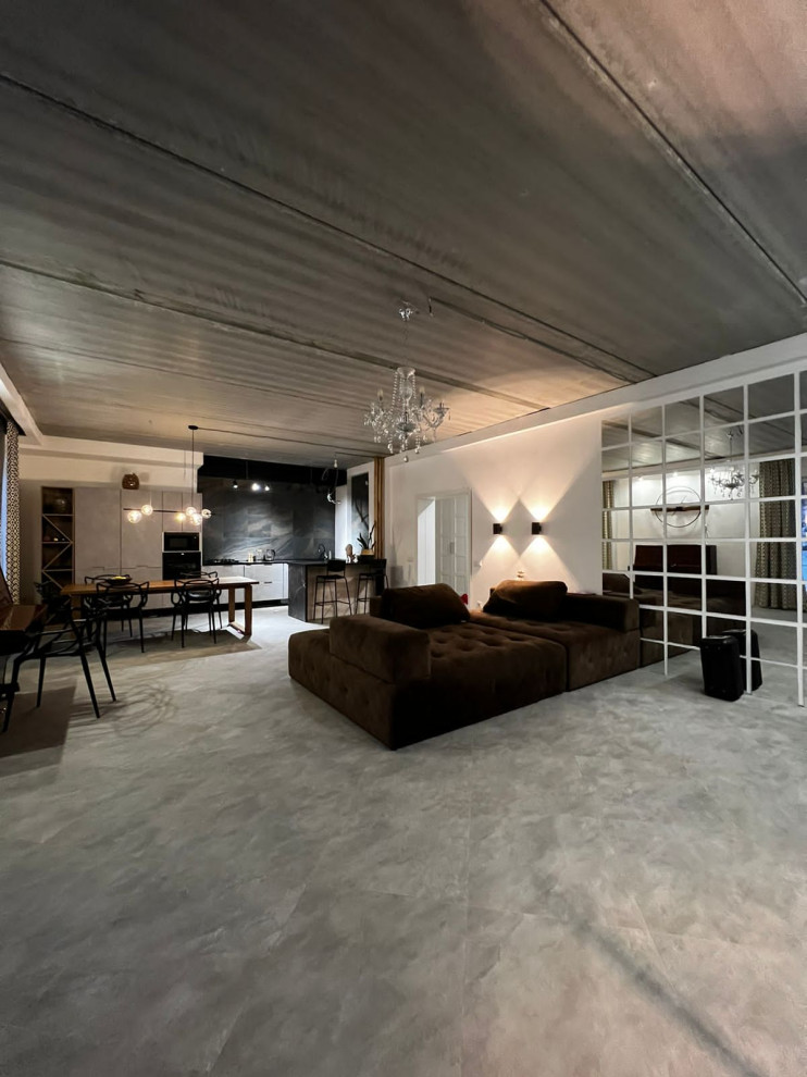 Преображение пространства кухни-гостиной в стиле Лофт