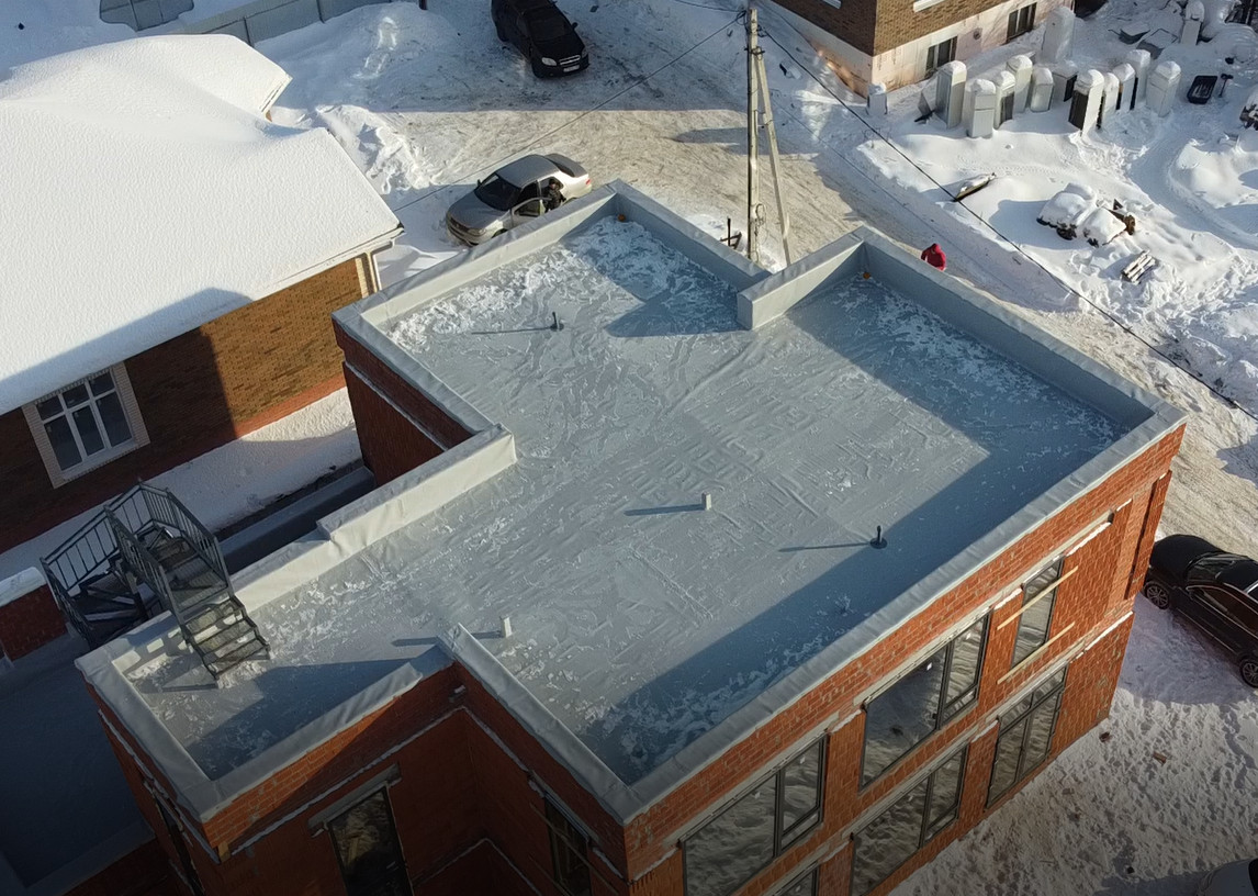 Плоская кровля для частного дома в п. Вознесенское