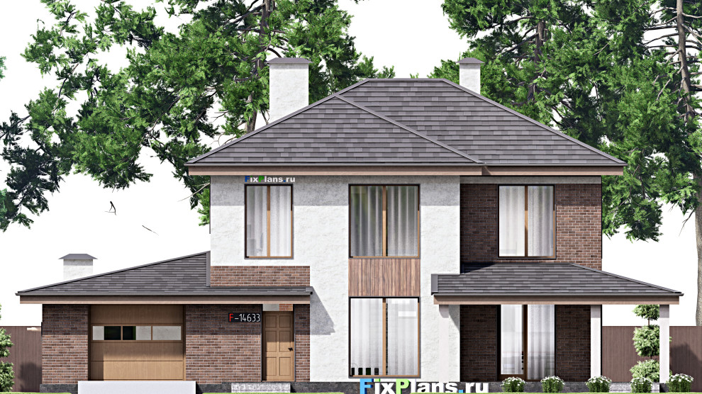 Проект двухэтажного дома 19х13 м S235м2 F-14633