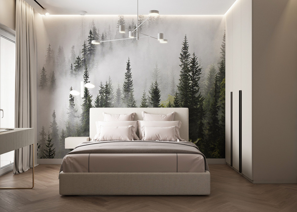 Современный светлый интерьер квартиры