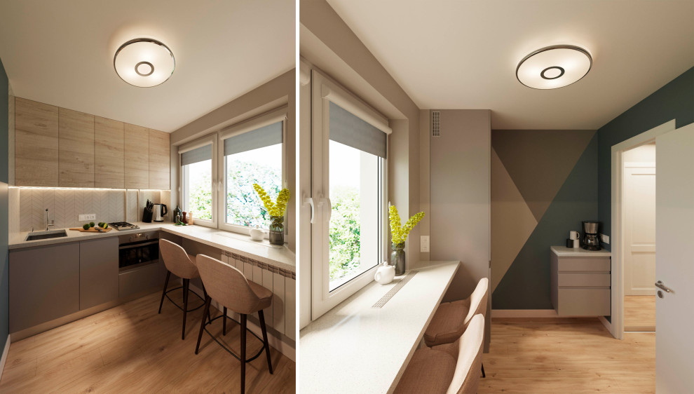 Дизайн проект двухкомнатной квартиры на Грайвороновской улице в Москве