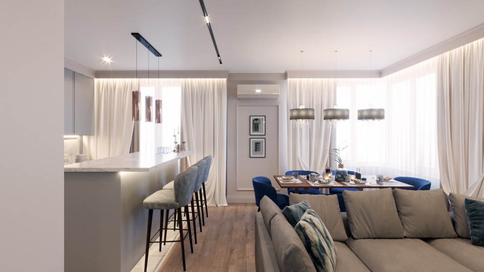 Обложка проекта: Дизайн-проект квартиры в ЖК Летний сад