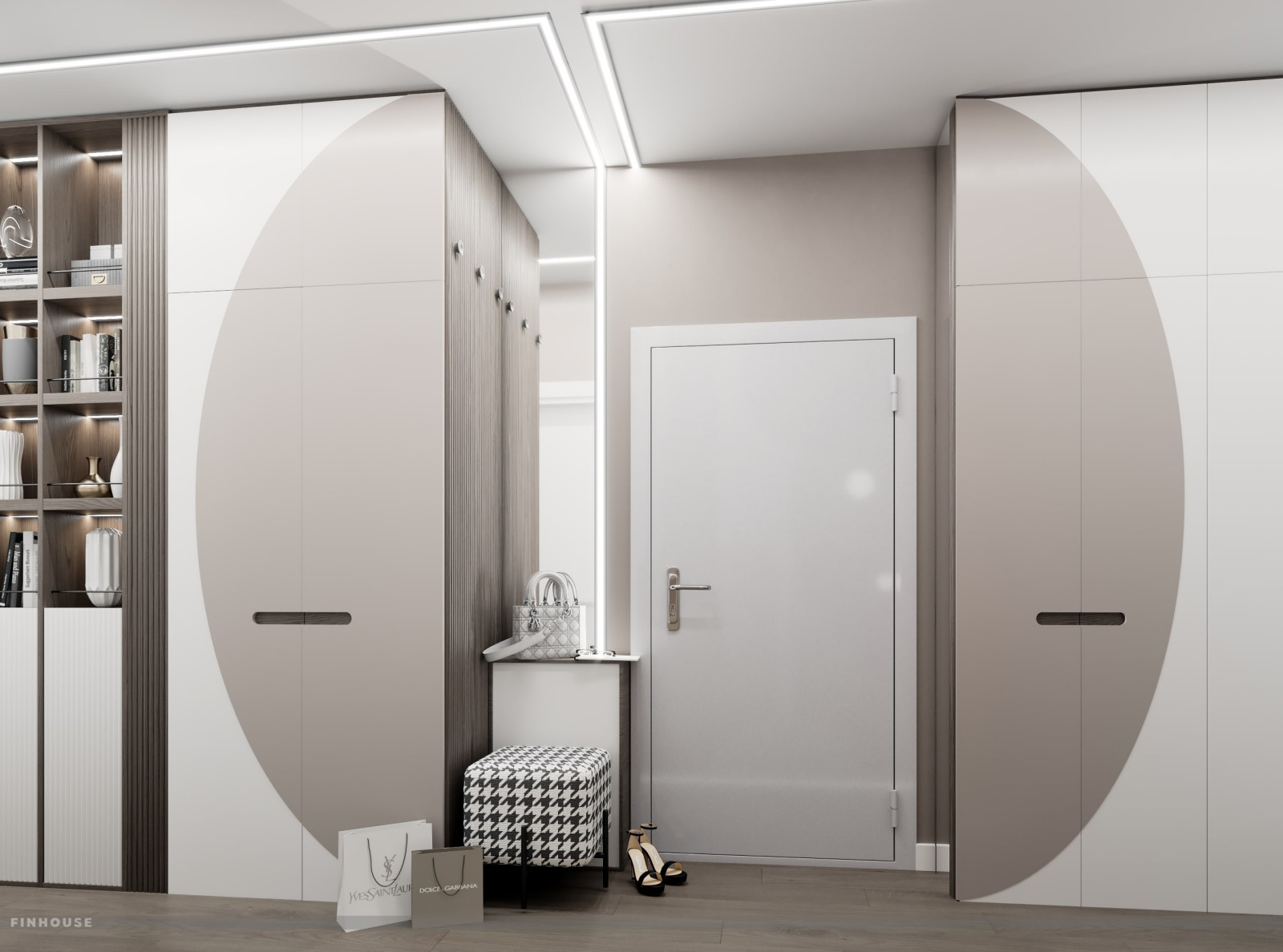 Обложка проекта: Проект двухкомнатной квартиры (57 м²) в Санкт-Петербурге