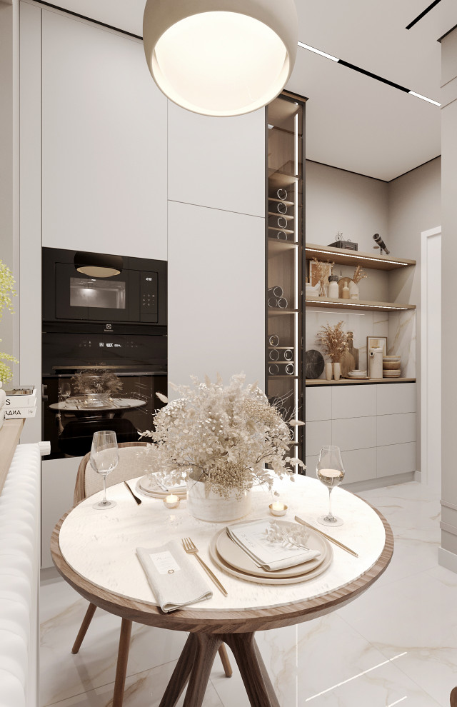 Дизайн ванной комнаты и кухни для молодой семьи