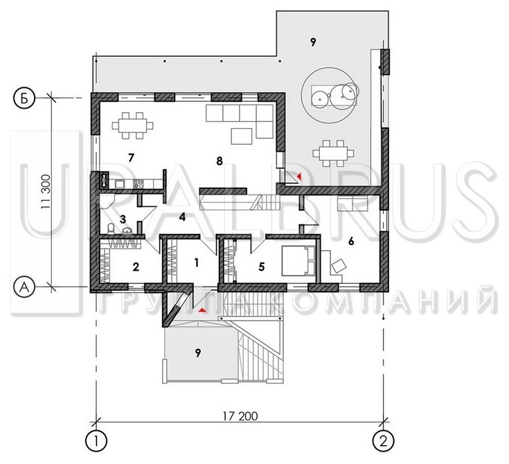 Проект дома Б007