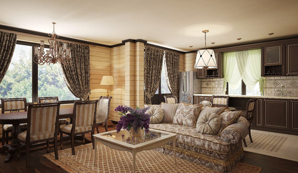 деревянный дом из бруса в поселке Зеленая роща