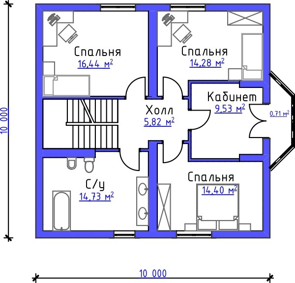 Проект дома Бау 72