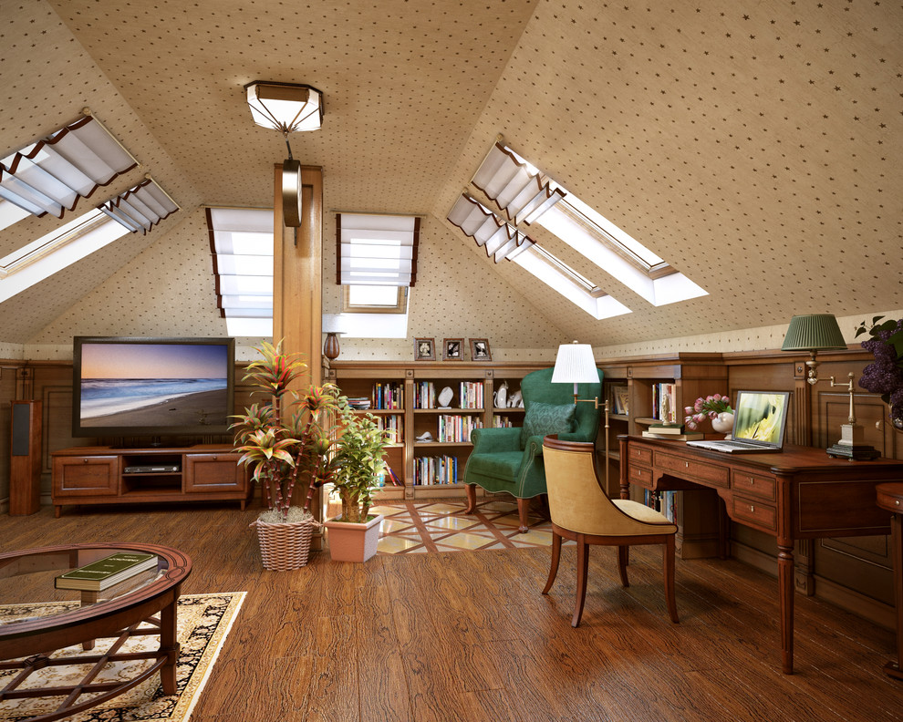 Дом на берегу залива, Тарховка. Гостиная-кабинет.