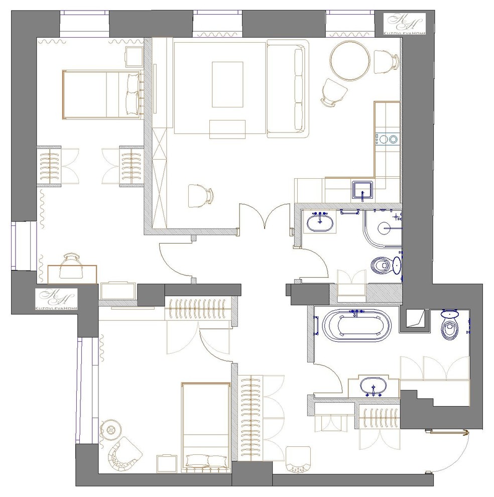Houzz тур: Интерьер в московском доме XIX века