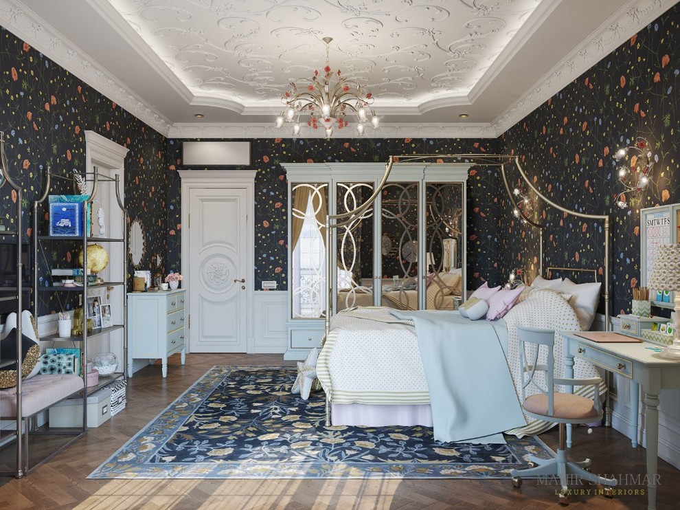 Private villa. Bedroom for girl.