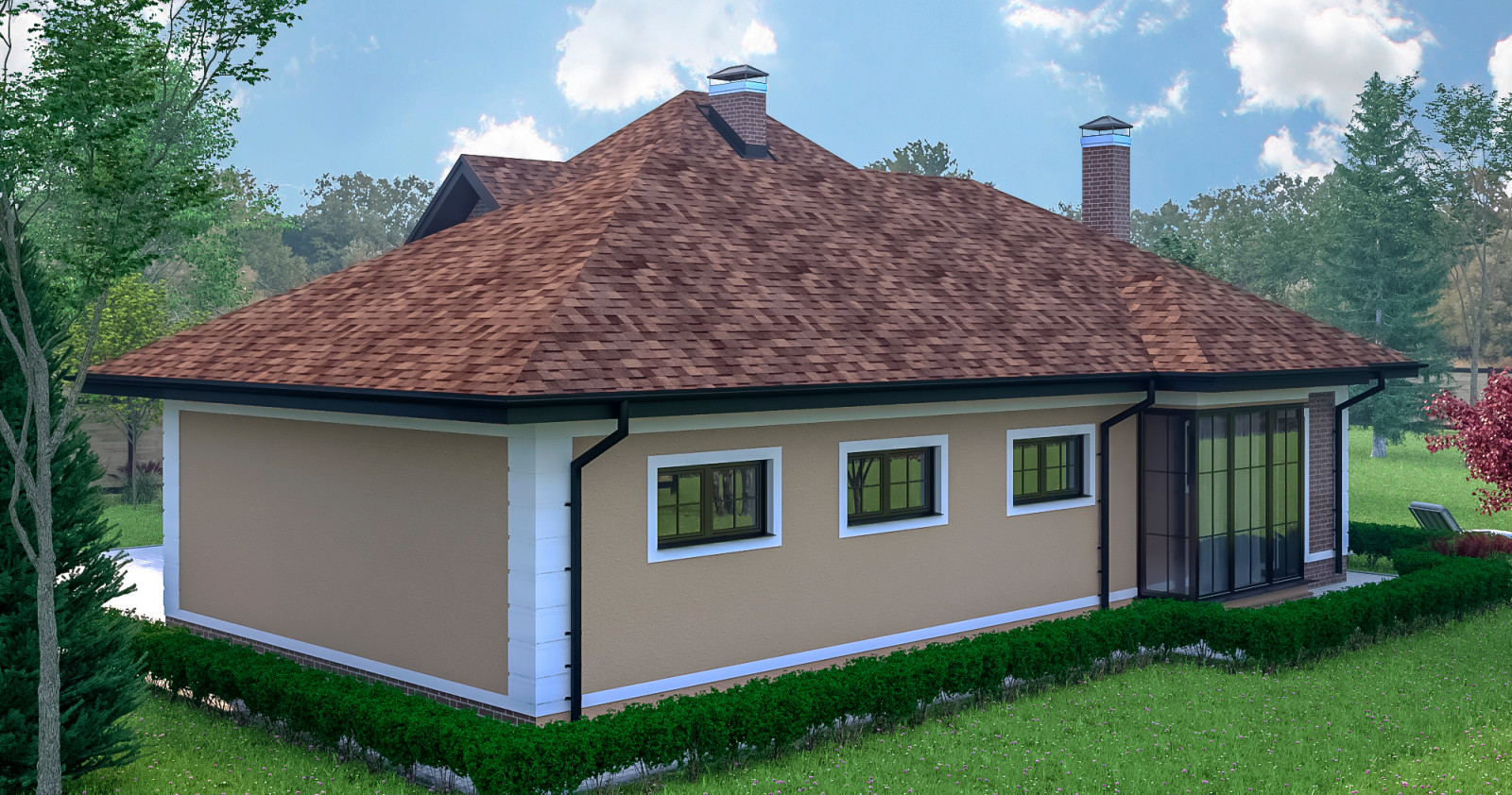 Гостевой дом со СПА зоной и большим гаражем