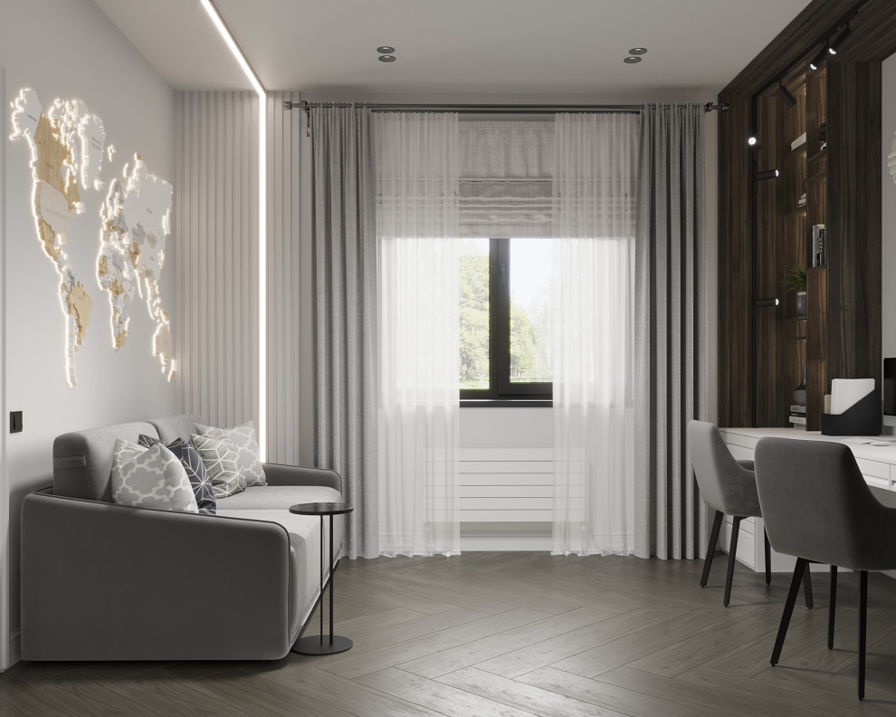 Одноэтажный дом в неоклассике