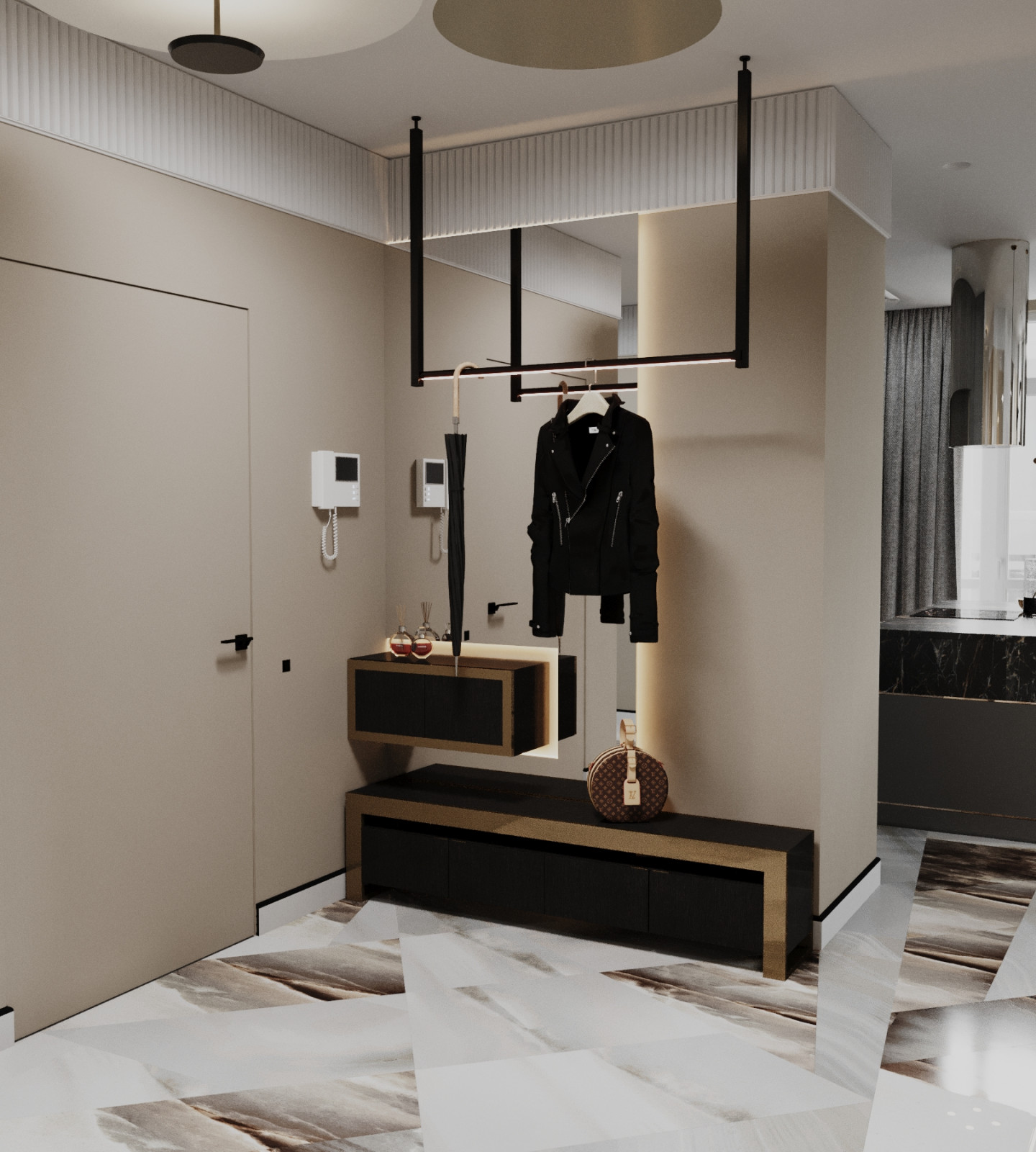 Интерьер 3-комнатной квартиры в ЖК Два ангела