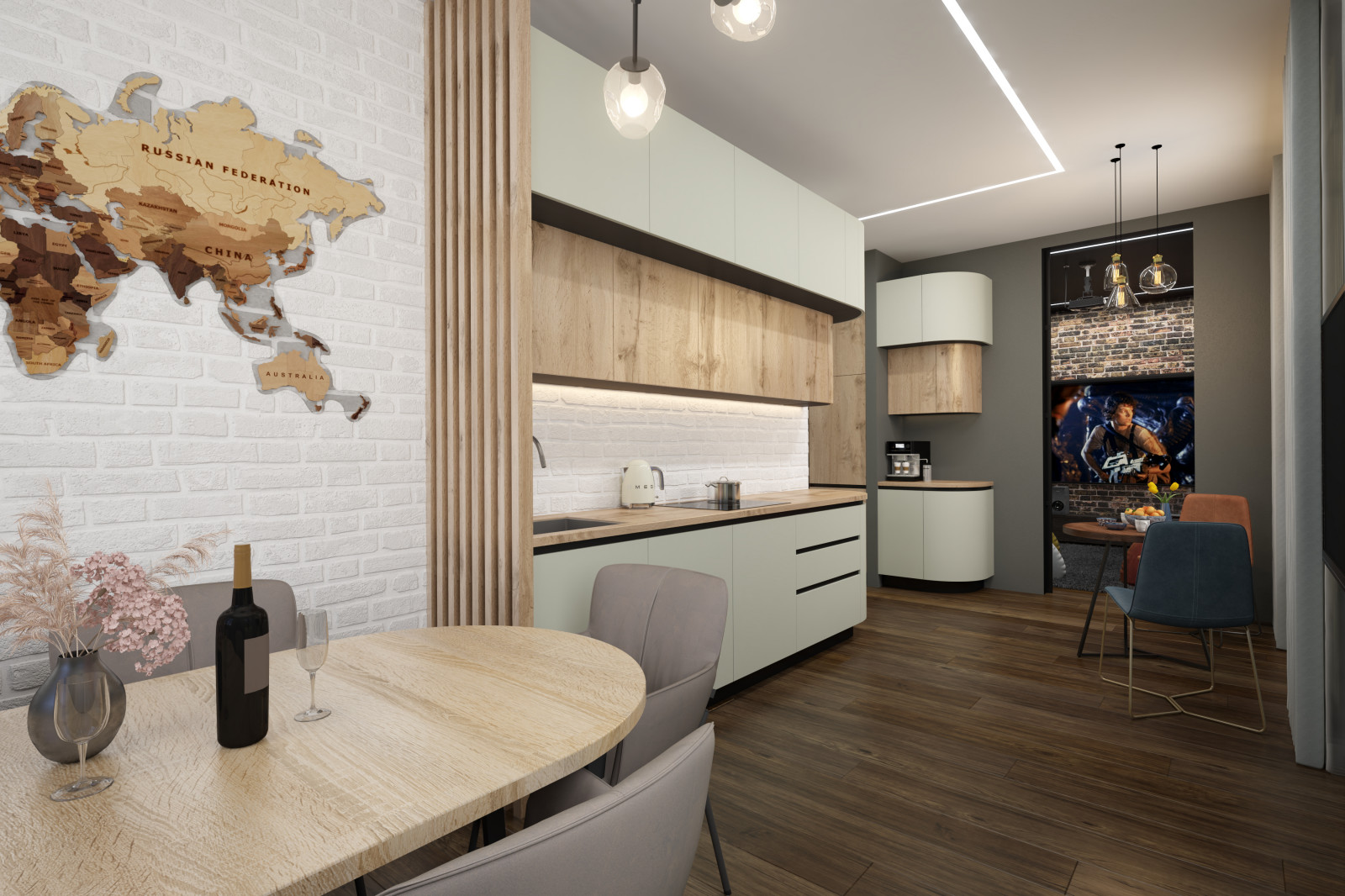 Обложка проекта: Квартира 100 кв.м. в современном стиле