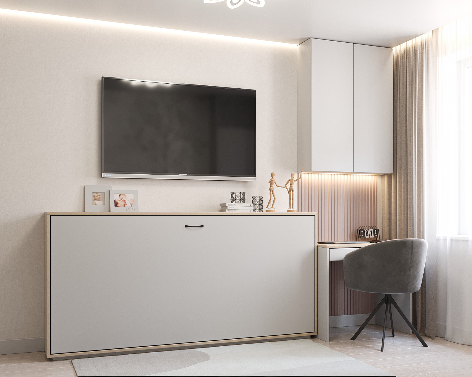 Дизайн-проект детских комнат для семьи с 4-мя детьми