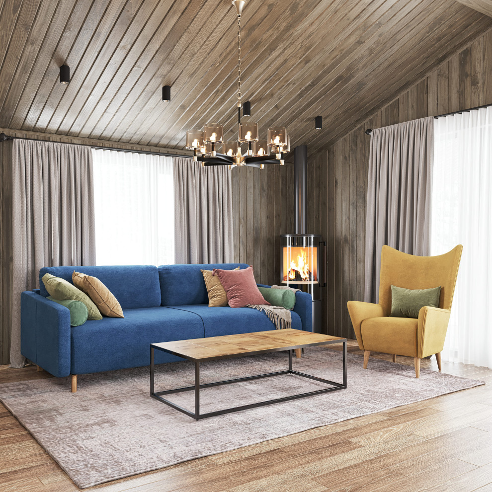 Обложка проекта: Дизайн интерьера частного дома. Кухня, гостиная и коридор.