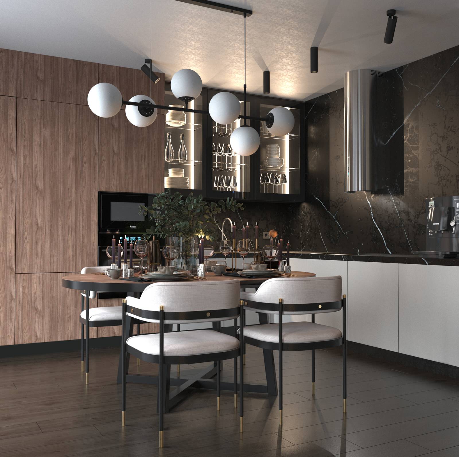 Обложка проекта: Кухня-гостиная в частном доме