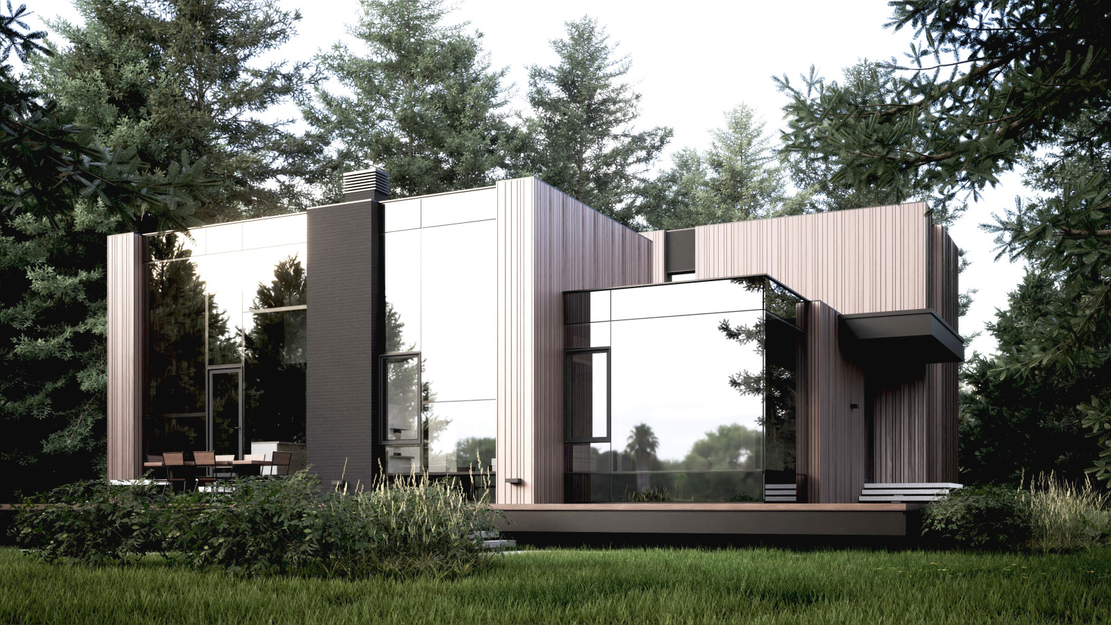 Архитектурный проект дома на берегу р. Китой
