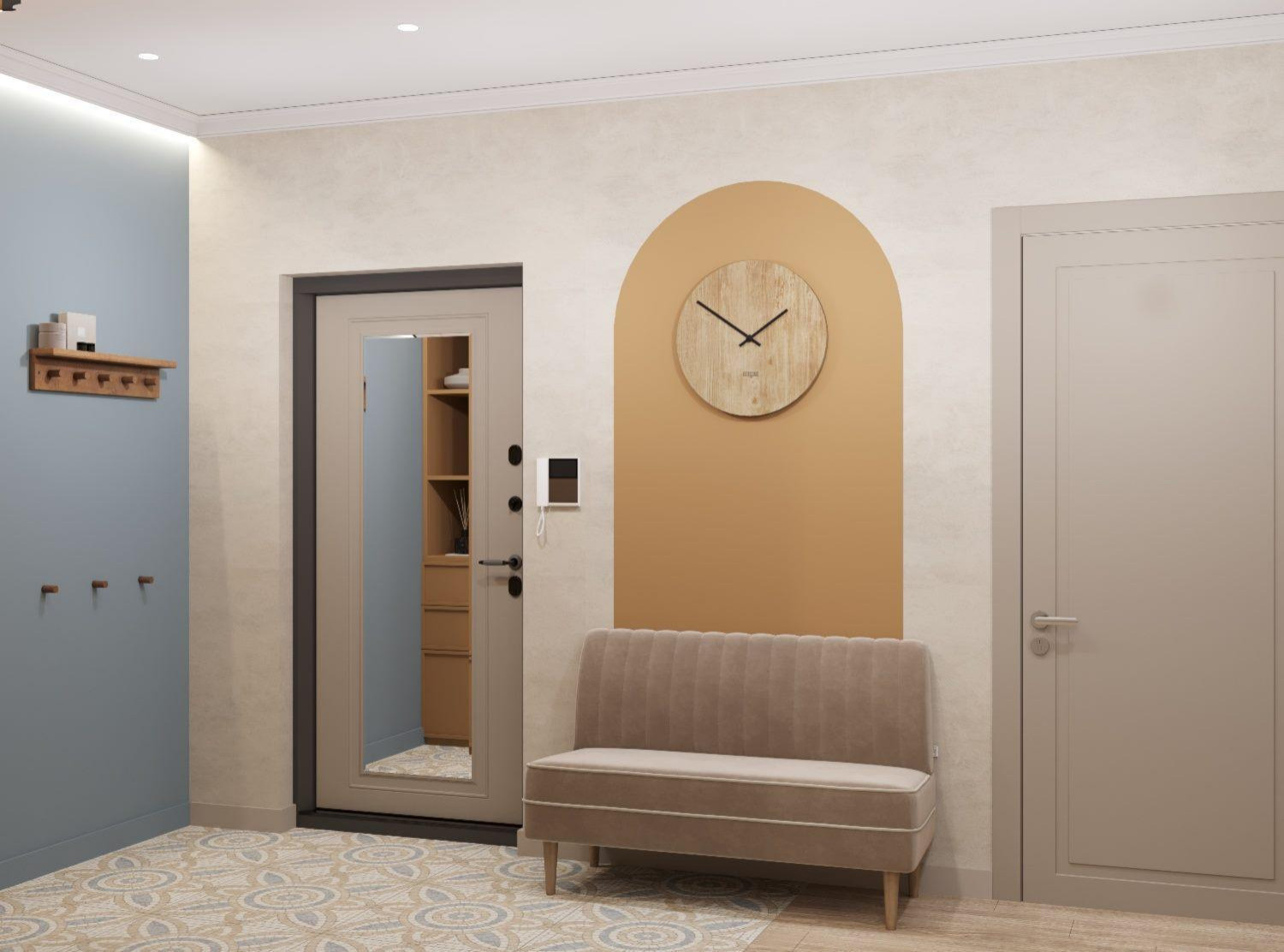 Яркая эклектичная квартира 85м2 в Новороссийске