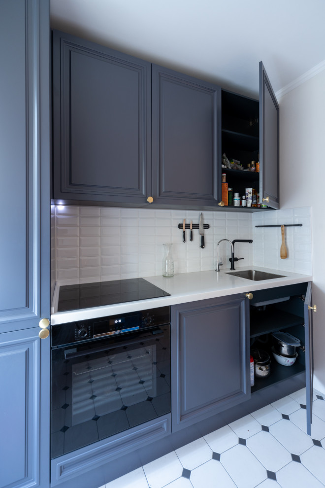 Синяя Кухня в современном стиле