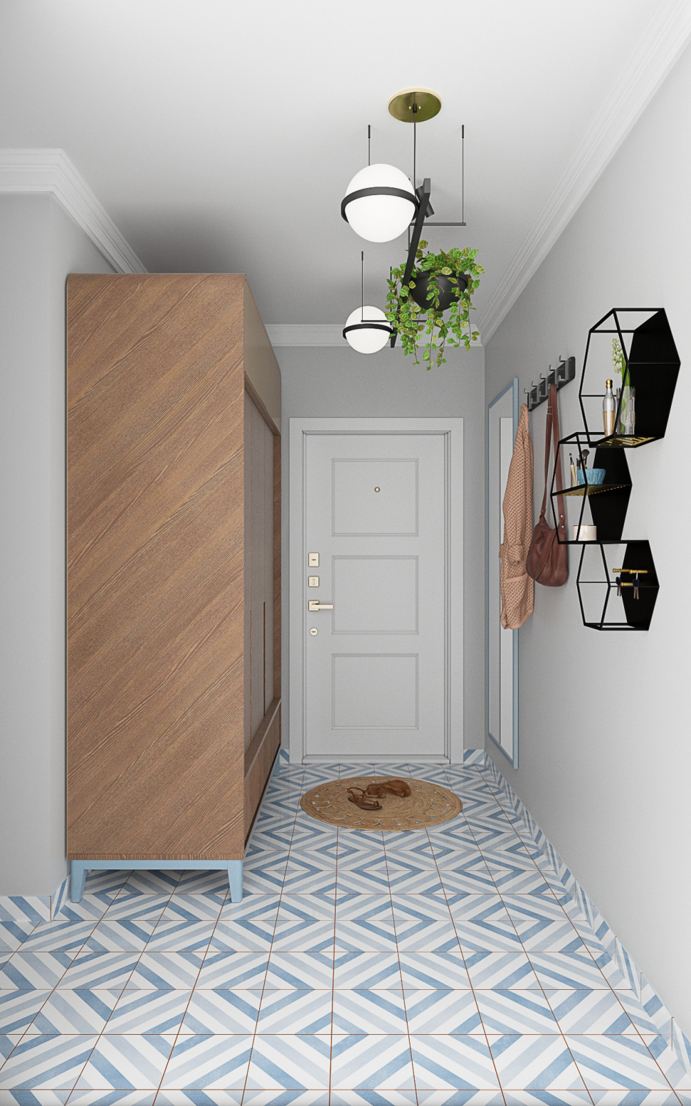 Обложка проекта: Холл в скандинавском стиле