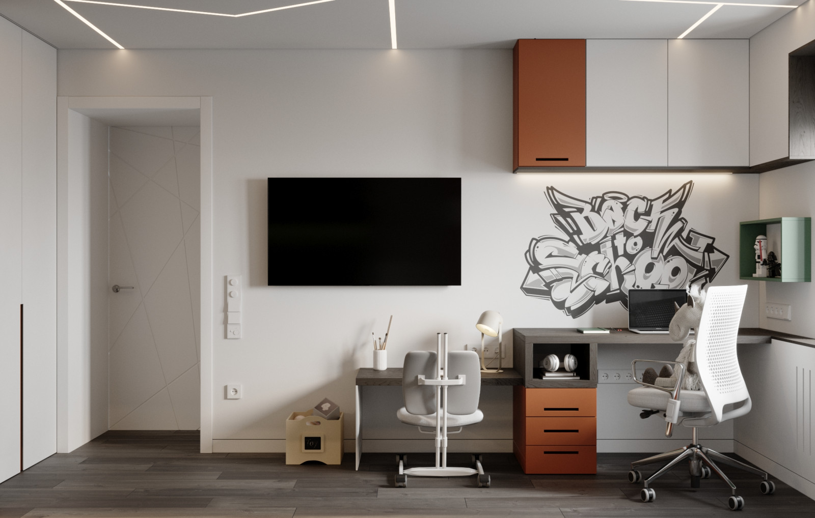 Небольшая детская для двух детей