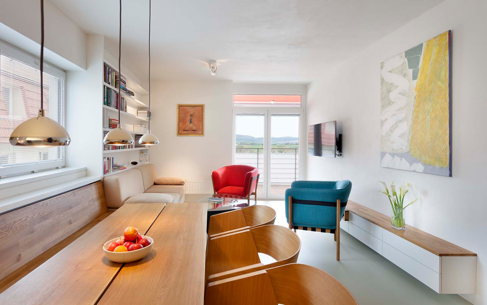 Проект реконструкции 3-х км. квартиры (Брно, Чехия) Дизайн: Ing.arch. Radek