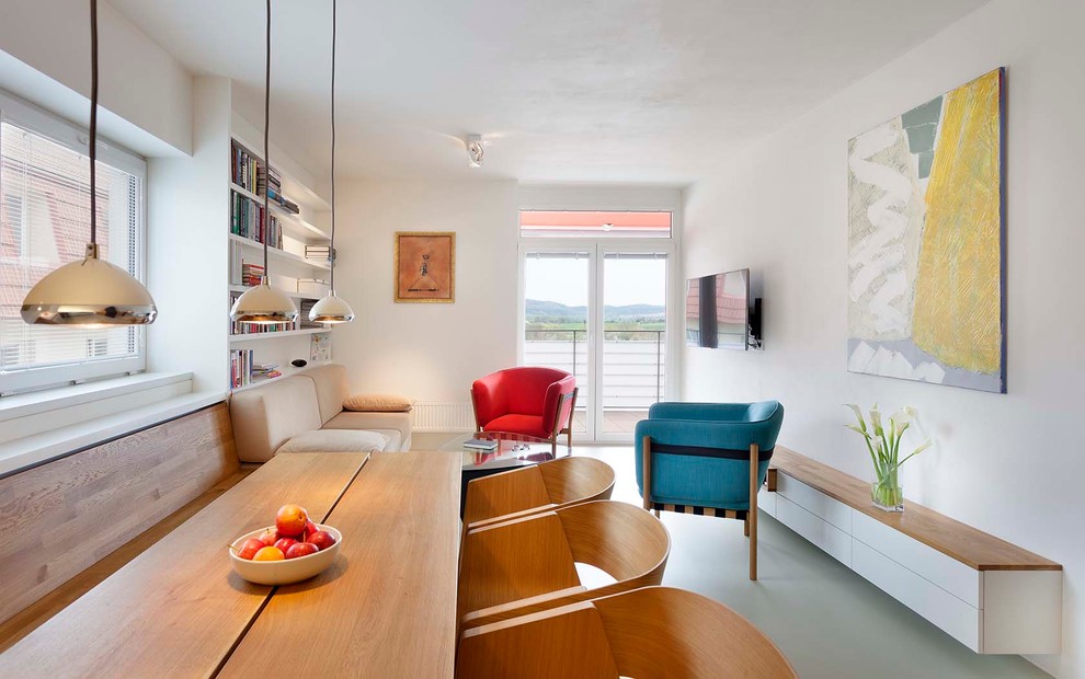 Проект реконструкции 3-х км. квартиры (Брно, Чехия) Дизайн: Ing.arch. Radek