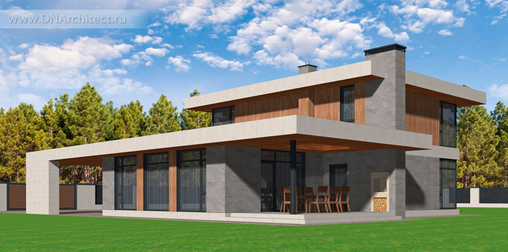 Проект дома Z-192-G в стиле минимализм