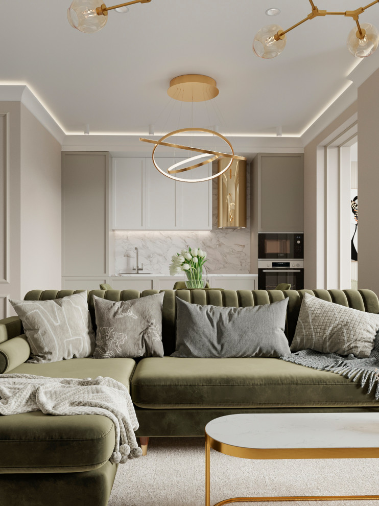 Дизайн проект однокомнатной квартиры в г.Оренбург, жк "Новая высота"