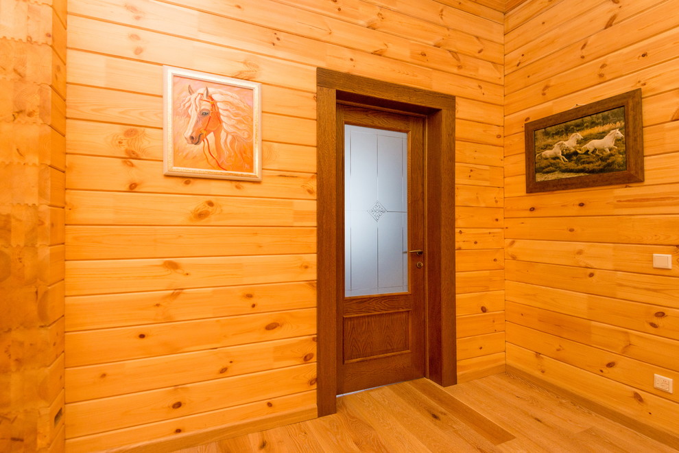 Дом из клееного бруса по проекту "Занино"