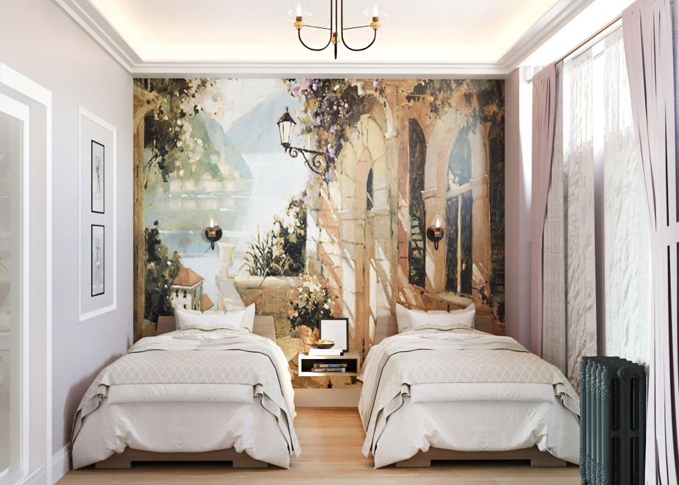 Дизайн проект квартиры общей площадью 87 м2 в стиле "Эклектика"