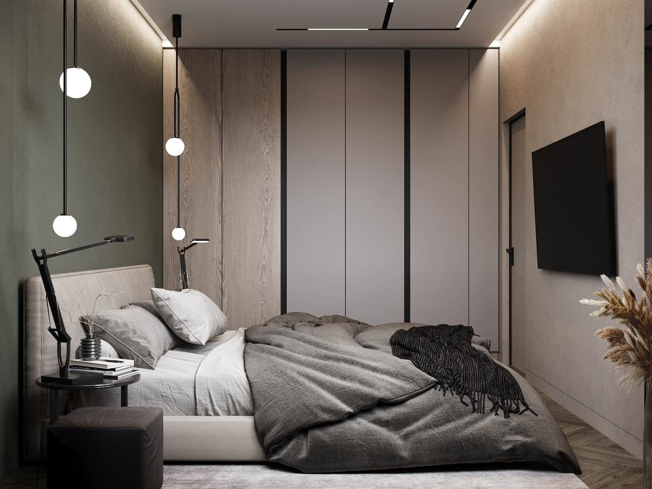 ДИЗАЙН ПРОЕКТ С ОЛИВКОВЫМИ ОТТЕНКАМИ