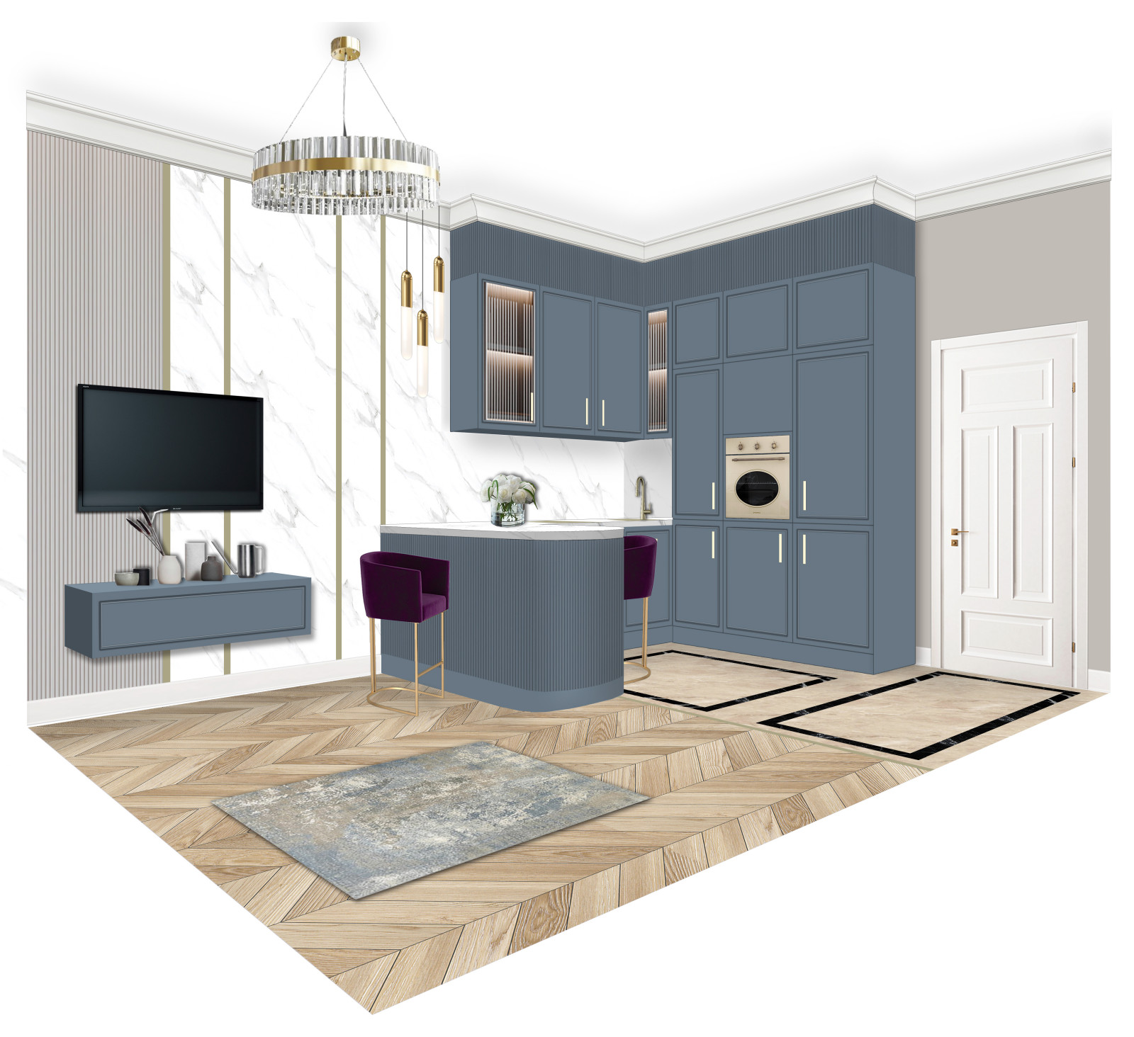 3d коллажи интерьеров