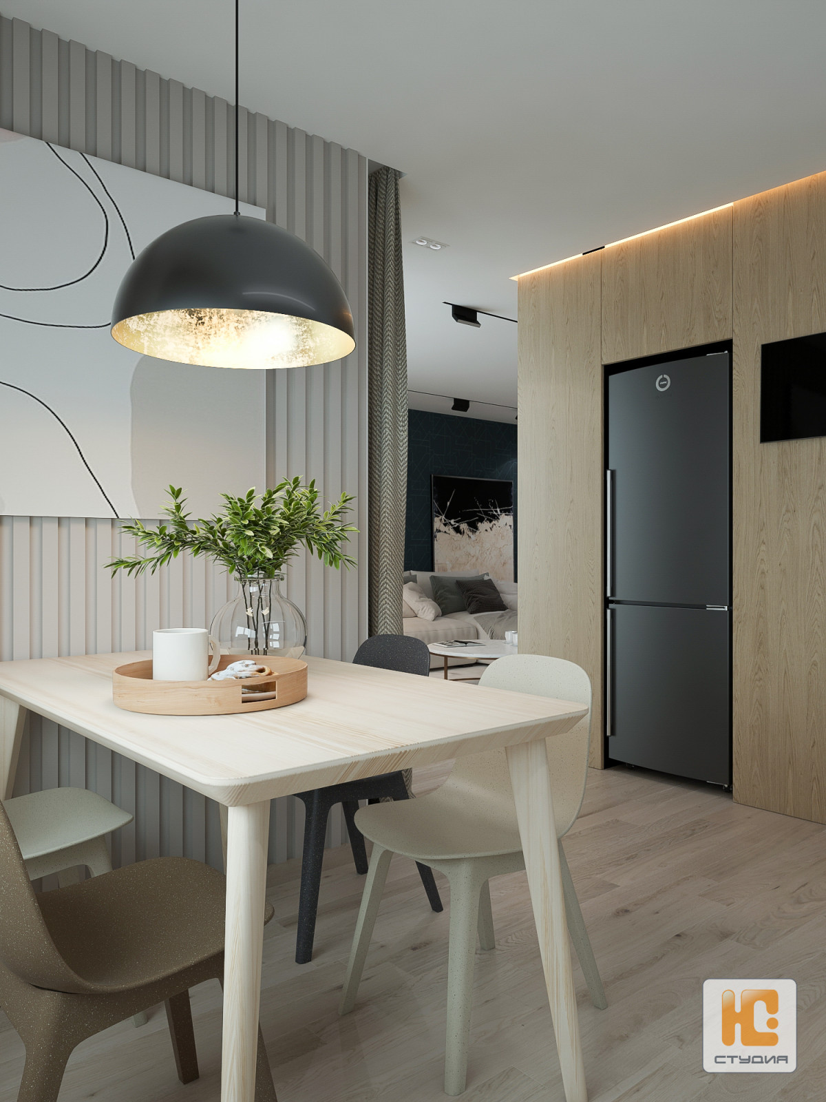 Дизайн-проект квартиры 84.00 м/кв