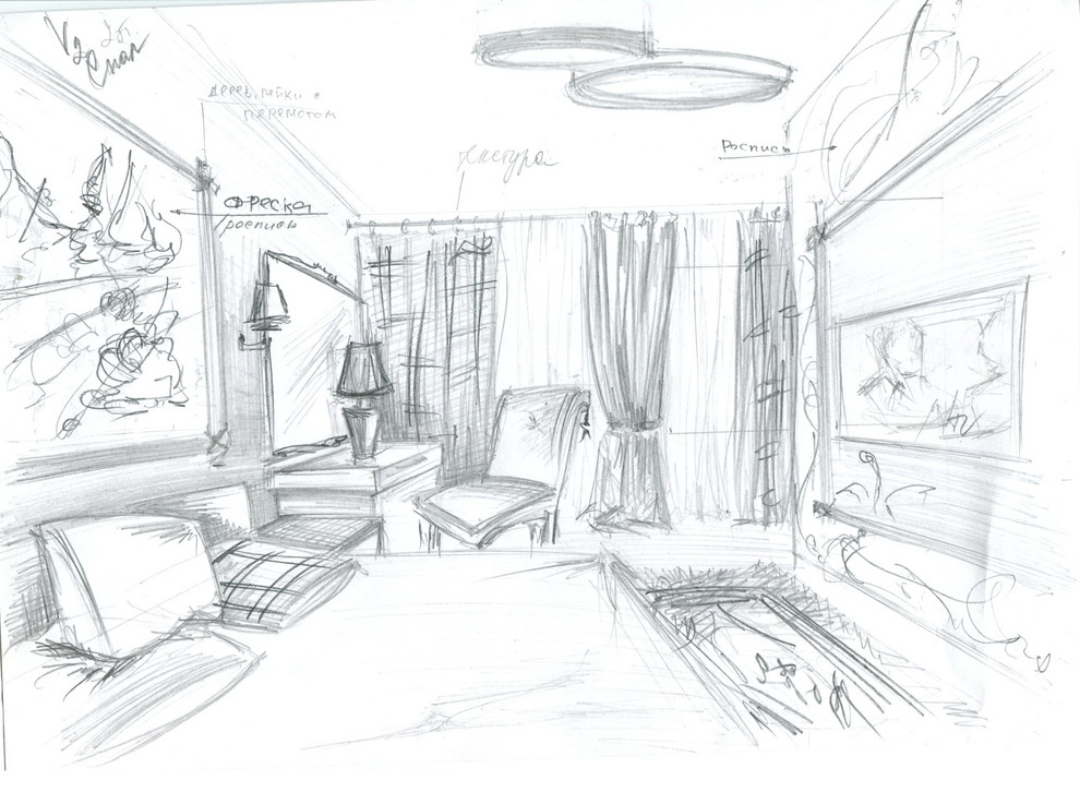 ручная графика, когда нет компютера под рукой