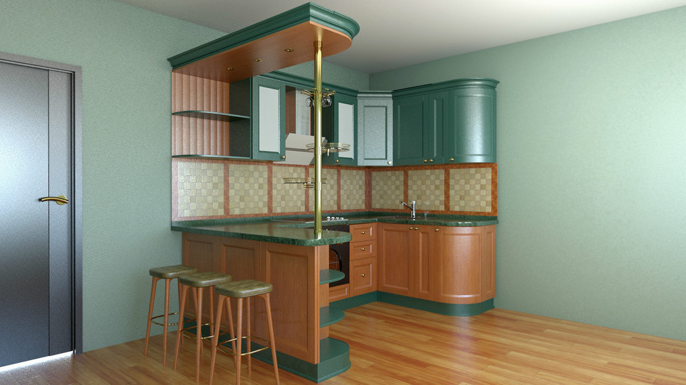 Обложка проекта: КУХНЯ "МАЛАХИТОВАЯ ШКАТУЛКА