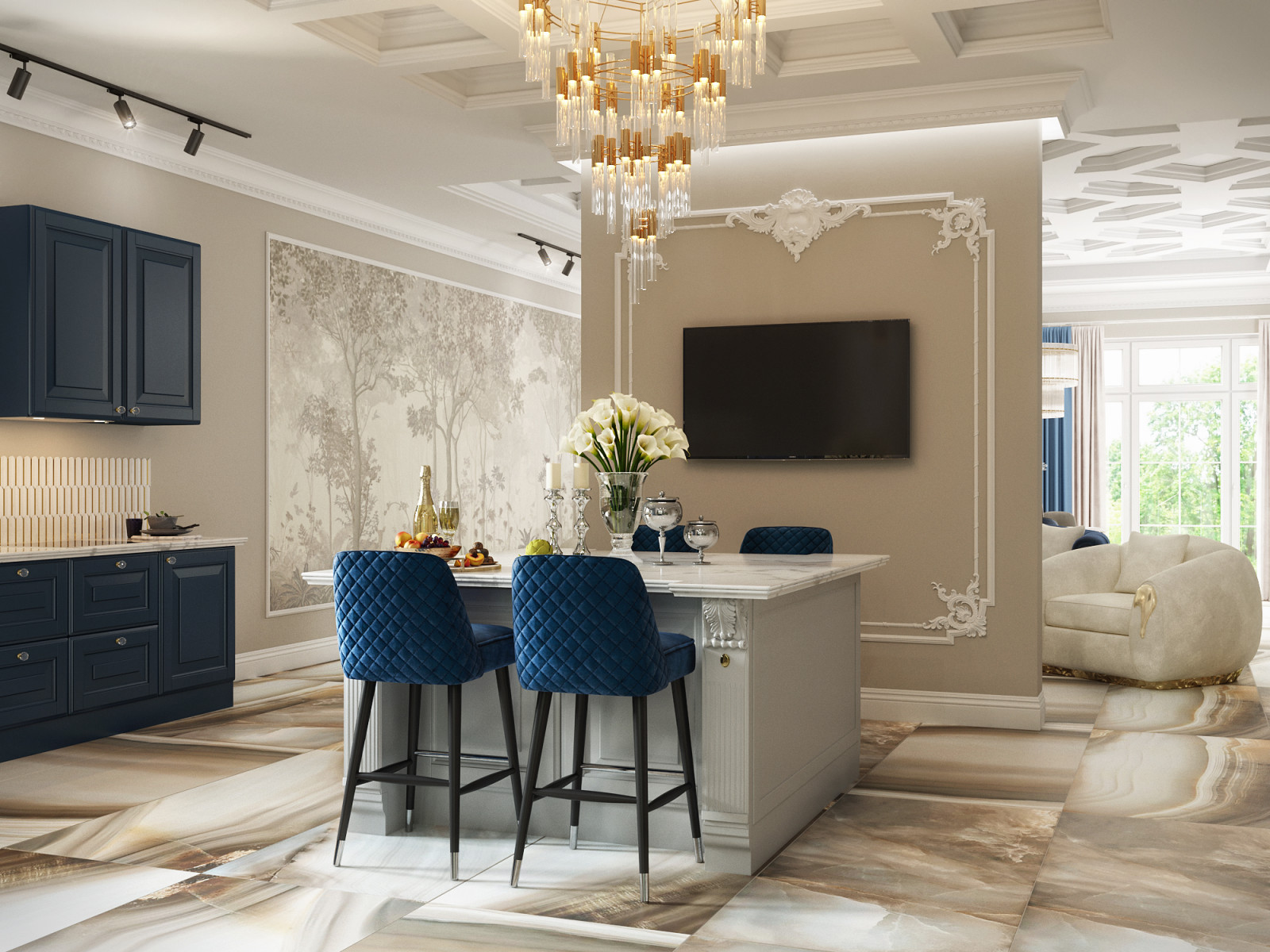 Обложка проекта: Акцентный синий