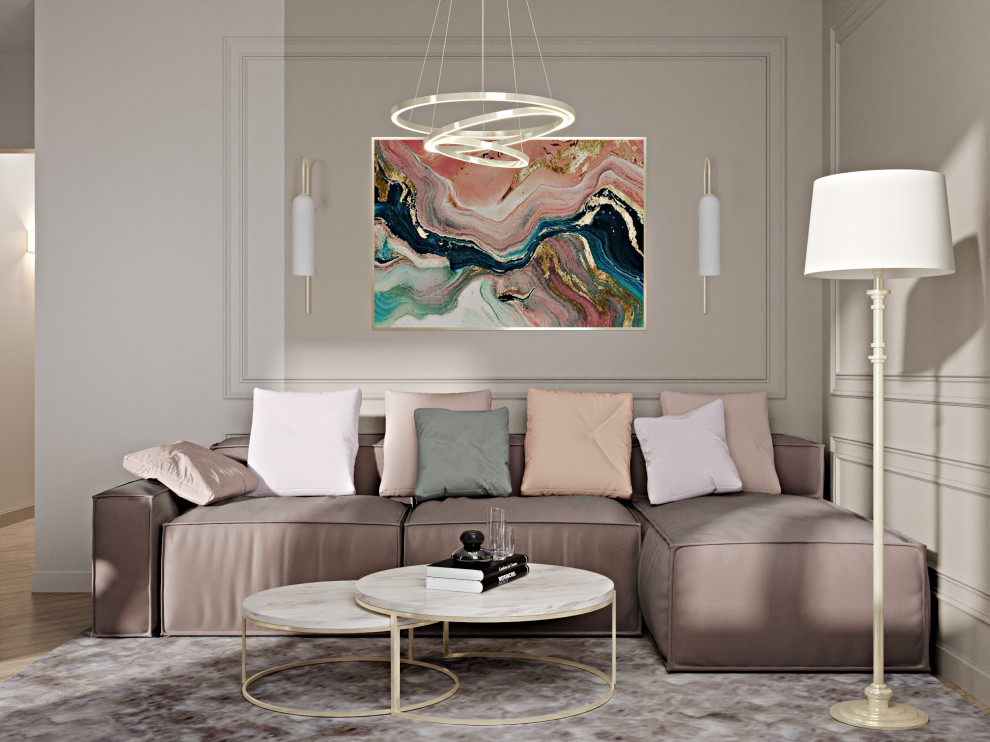 Лаконичная квартира в неоклассическом стиле.